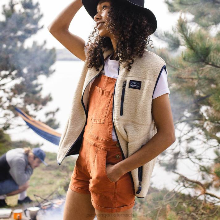 Passenger Frauen Roamologist-Latzhose aus Bio-Baumwolle in Bombay-Braun 0BP2947 woclothing braun