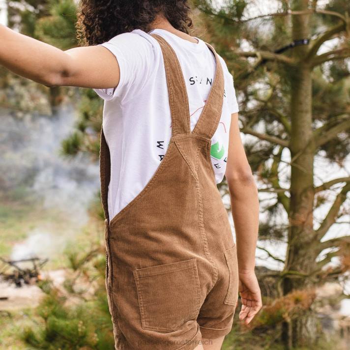 Passenger Frauen Roamologist Latzhose aus recyceltem Cord, Kokosnuss 0BP2942 woclothing Kokosnuss