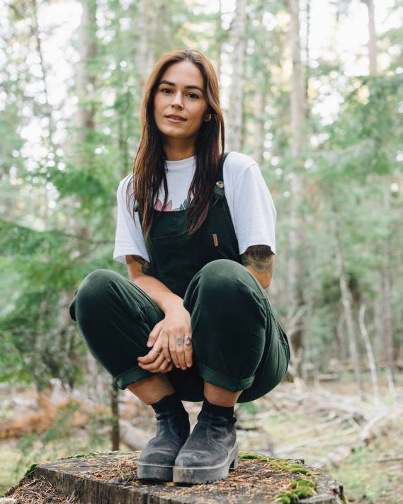 Passenger Frauen Wiesen Cord Latzhose Tanne 0BP2948 woclothing Baum