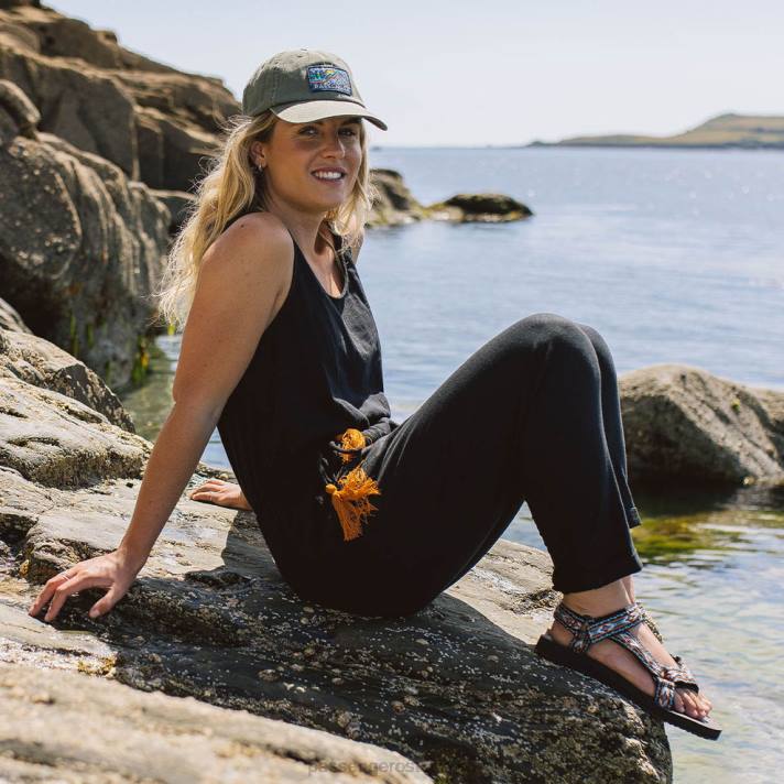 Passenger Frauen Eva-Jumpsuit aus recycelter Baumwolle in Schwarz 0BP2970 woclothing Schwarz