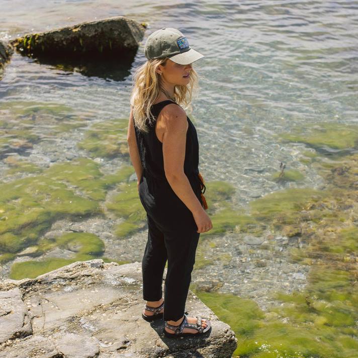 Passenger Frauen Eva-Jumpsuit aus recycelter Baumwolle in Schwarz 0BP2970 woclothing Schwarz