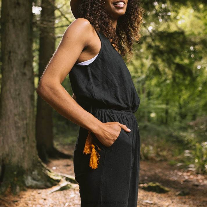 Passenger Frauen Eva-Jumpsuit aus recycelter Baumwolle in Schwarz 0BP2970 woclothing Schwarz