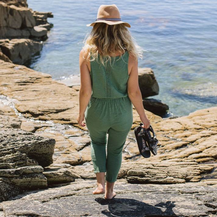 Passenger Frauen Eva-Overall aus recycelter Baumwolle, dunkles Efeu 0BP2971 woclothing Efeu