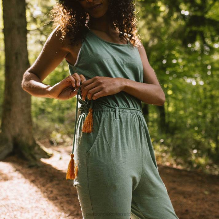 Passenger Frauen Eva-Overall aus recycelter Baumwolle, dunkles Efeu 0BP2971 woclothing Efeu