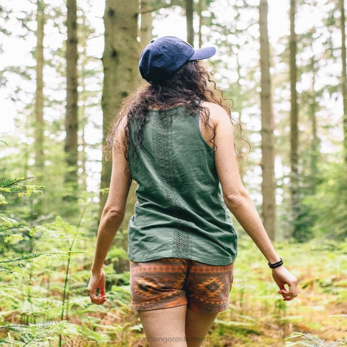 Passenger Frauen Rivergate-Top aus recycelter Baumwolle, dunkles Efeu 0BP21018 woclothing Efeu