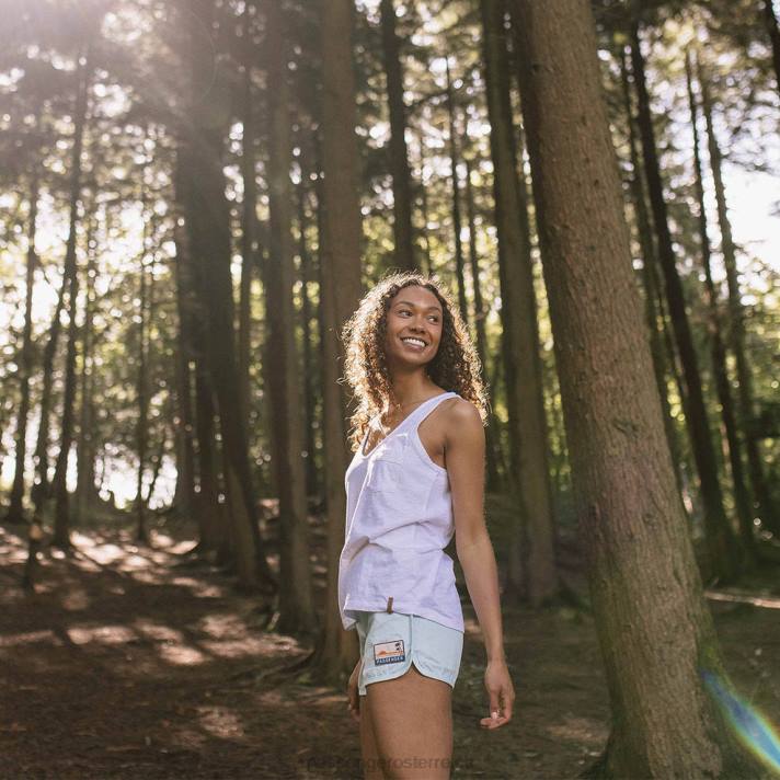 Passenger Frauen Rivergate-Top aus recycelter Baumwolle in Weiß 0BP21011 woclothing Weiß