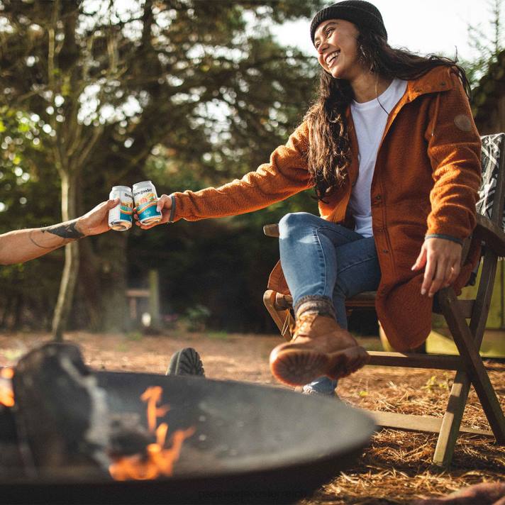 Passenger Frauen Campbell Sherpa-Cardigan mit Kapuze, glasierter Ingwer 0BP2682 woclothing glasiert