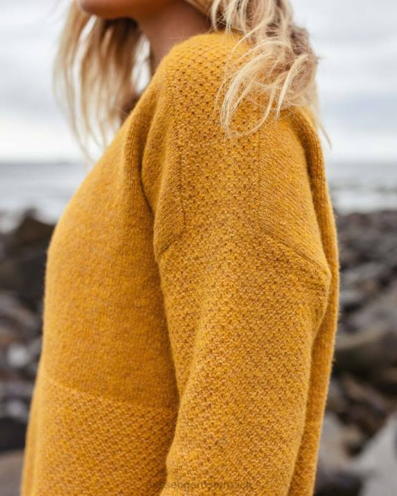 Passenger Frauen Cove recycelter Strickpullover Bernsteingold 0BP2826 woclothing Gold