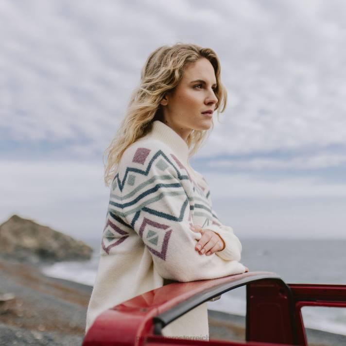 Passenger Frauen Ottoson Strickpullover in gebrochenem Weiß 0BP2845 woclothing Weiß