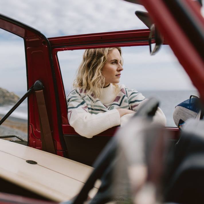 Passenger Frauen Ottoson Strickpullover in gebrochenem Weiß 0BP2845 woclothing Weiß