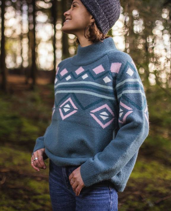 Passenger Frauen Ottoson Strickpullover ozeangrün 0BP2809 woclothing Grün