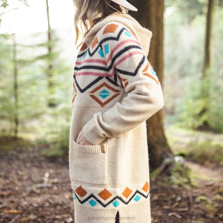 Passenger Frauen Palumbo-Cardigan in gebrochenem Weiß 0BP2838 woclothing Weiß