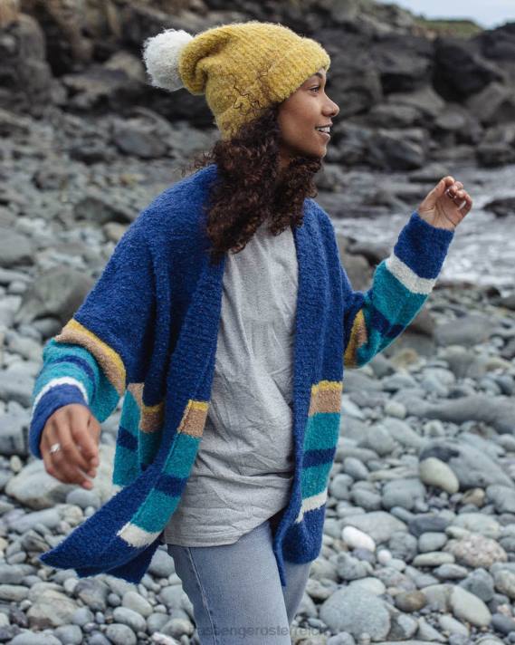 Passenger Frauen Riverglen-Cardigan aus dunklem Denim 0BP2819 woclothing Denim