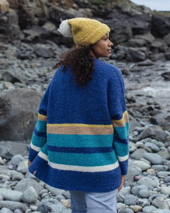 Passenger Frauen Riverglen-Cardigan aus dunklem Denim 0BP2819 woclothing Denim