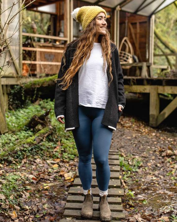 Passenger Frauen Strickjacke aus recyceltem West Coast-Strick in Schwarz 0BP2827 woclothing Schwarz