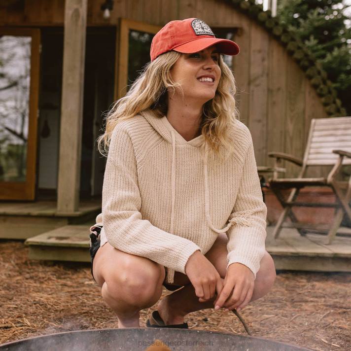 Passenger Frauen Wander-Strickpullover in gebrochenem Weiß 0BP2855 woclothing Weiß