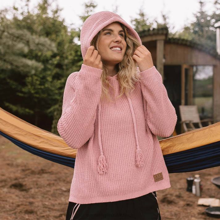 Passenger Frauen Wandernder Strickpullover in Pfirsichrosa 0BP2856 woclothing Rosa