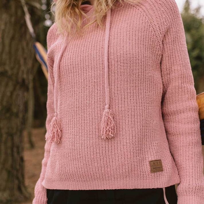 Passenger Frauen Wandernder Strickpullover in Pfirsichrosa 0BP2856 woclothing Rosa