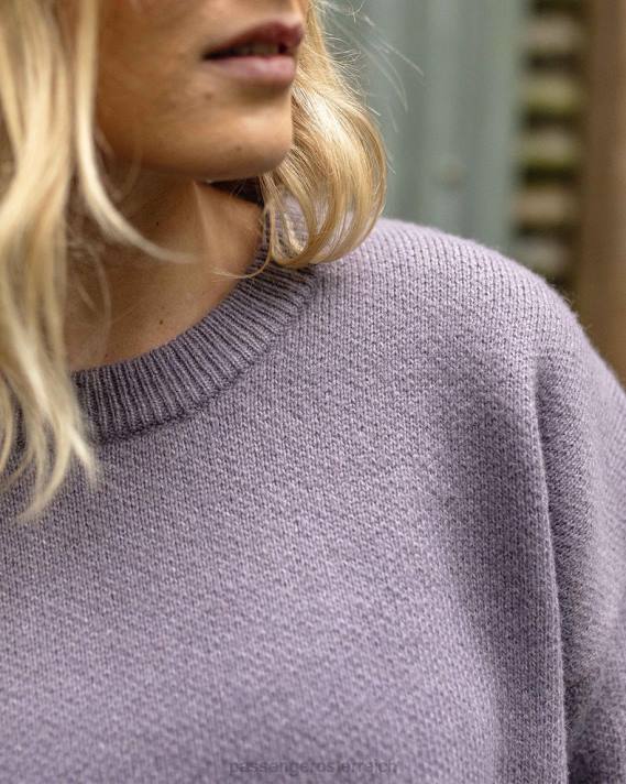 Passenger Frauen West Coast recycelter Strickpullover Dusty Lilac 0BP2831 woclothing lila