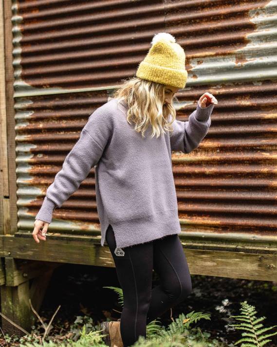 Passenger Frauen West Coast recycelter Strickpullover Dusty Lilac 0BP2831 woclothing lila