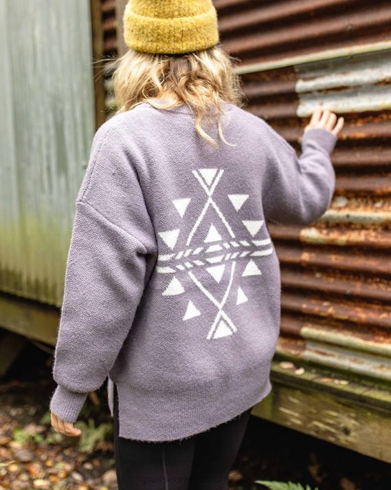 Passenger Frauen West Coast recycelter Strickpullover Dusty Lilac 0BP2831 woclothing lila