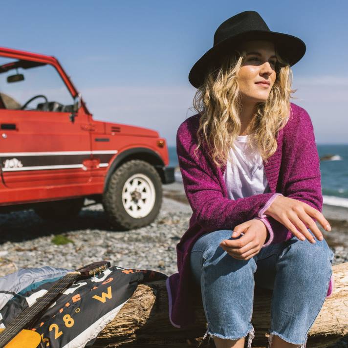 Passenger Frauen Westküsten-Cardigan-Orchidee 0BP2850 woclothing Orchidee