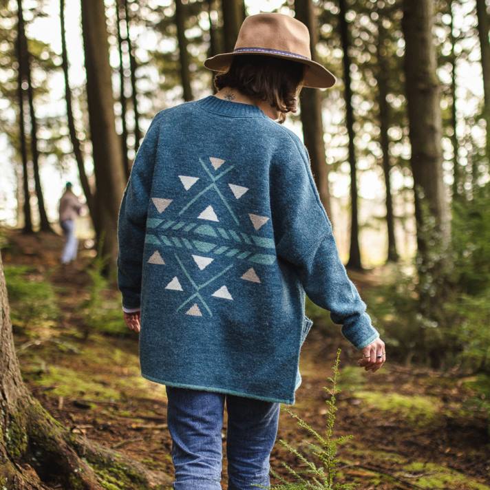 Passenger Frauen Westküsten-Cardigan, blaue Koralle 0BP2849 woclothing Blau