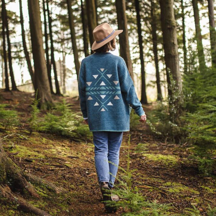 Passenger Frauen Westküsten-Cardigan, blaue Koralle 0BP2849 woclothing Blau