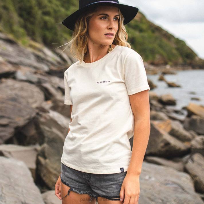 Passenger Frauen Rinca T-Shirt aus recycelter Baumwolle, Birke 0BP21015 woclothing Birke