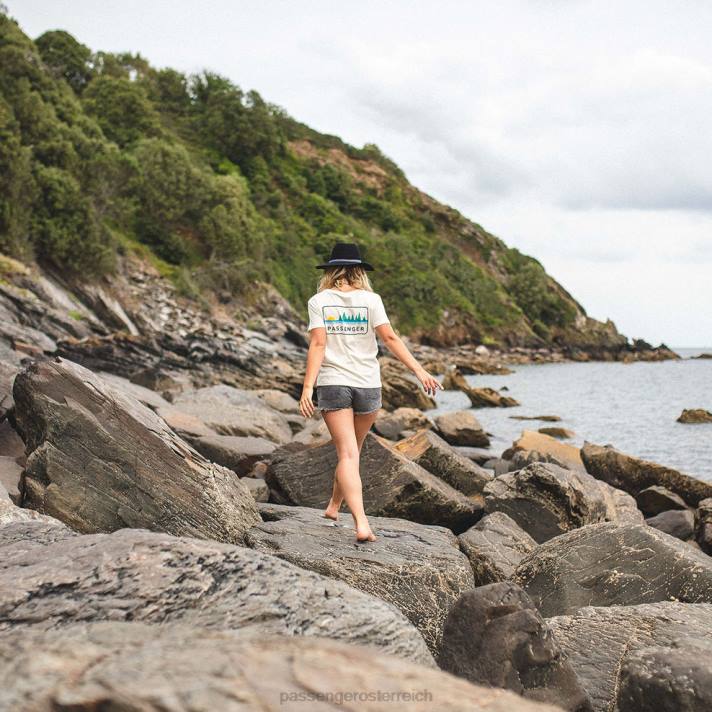 Passenger Frauen Rinca T-Shirt aus recycelter Baumwolle, Birke 0BP21015 woclothing Birke