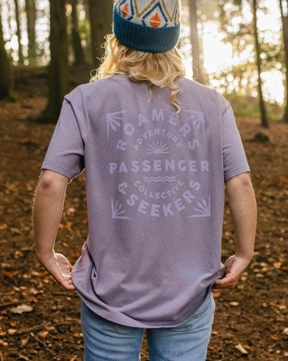 Passenger Frauen Roamers and Seekers – Oversize-T-Shirt aus recycelter Baumwolle, staubiges Flieder 0BP2986 woclothing lila