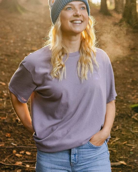 Passenger Frauen Roamers and Seekers – Oversize-T-Shirt aus recycelter Baumwolle, staubiges Flieder 0BP2986 woclothing lila