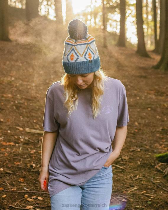 Passenger Frauen Roamers and Seekers – Oversize-T-Shirt aus recycelter Baumwolle, staubiges Flieder 0BP2986 woclothing lila
