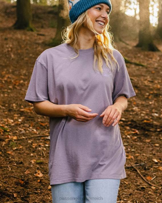 Passenger Frauen Roamers and Seekers – Oversize-T-Shirt aus recycelter Baumwolle, staubiges Flieder 0BP2986 woclothing lila