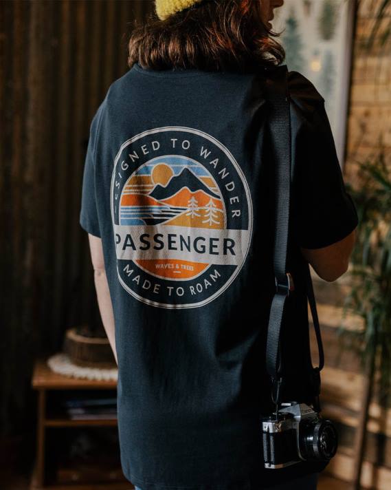 Passenger Frauen Wilds übergroßes T-Shirt aus recycelter Baumwolle in Schwarz 0BP2991 woclothing Schwarz