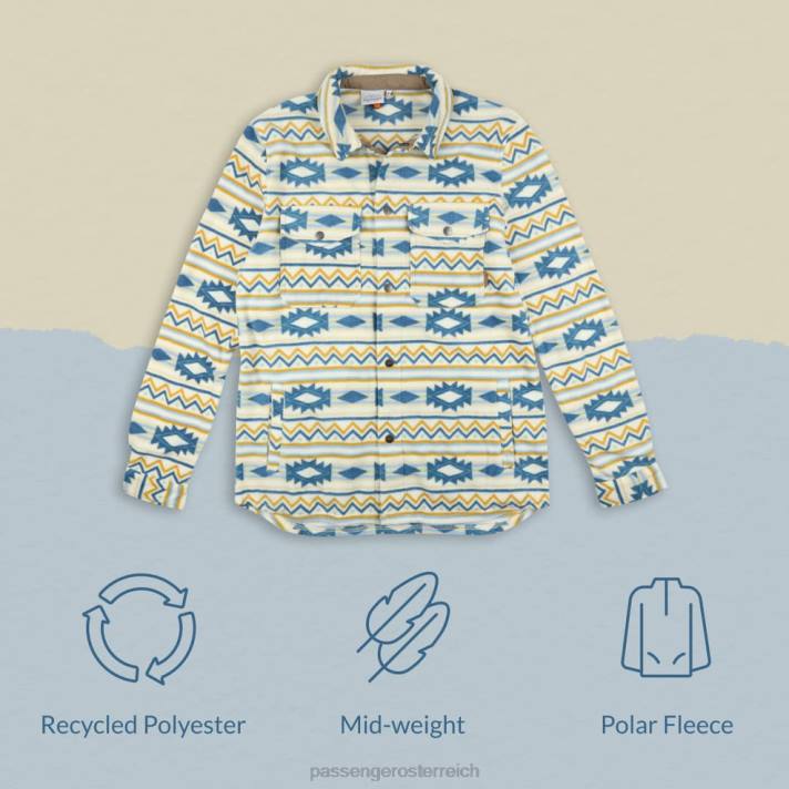 Passenger Frauen East recyceltes Polarfleece-Shirt Stargazer Birke 0BP2694 woclothing Birke