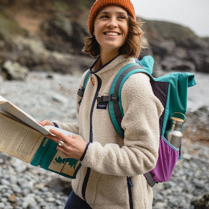 Passenger Frauen Fairbanks Full Zip recyceltes Sherpa-Fleece Haferflocken 0BP2680 woclothing Haferflocken