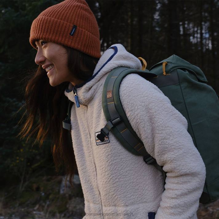 Passenger Frauen North Coast Full Zip recyceltes Sherpa-Fleece Haferflocken 0BP2681 woclothing Haferflocken