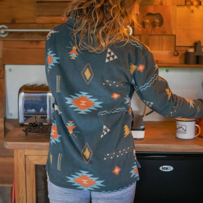 Passenger Frauen Olivfarbener, hochgeschlossener Ensign Drifter aus Polarfleece aus recyceltem Material 0BP2703 woclothing Herumtreiber