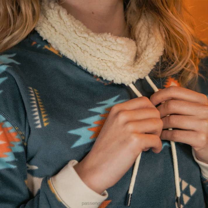 Passenger Frauen Olivfarbener, hochgeschlossener Ensign Drifter aus Polarfleece aus recyceltem Material 0BP2703 woclothing Herumtreiber