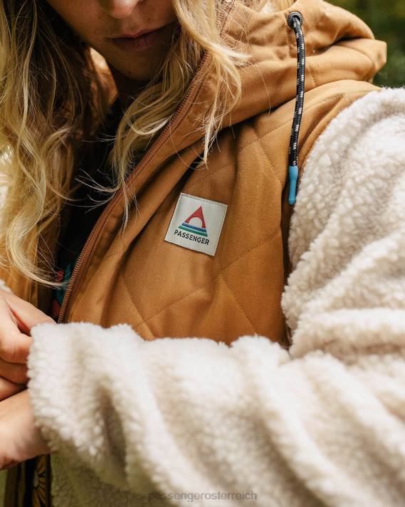 Passenger Frauen Sefton recyceltes, hochfloriges Sherpa-Fleece, warmes Elfenbein 0BP2666 woclothing Elfenbein