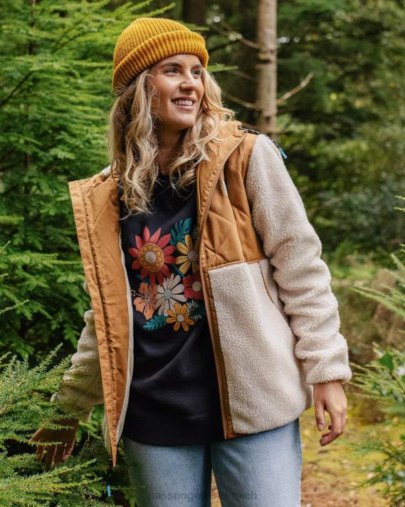 Passenger Frauen Sefton recyceltes, hochfloriges Sherpa-Fleece, warmes Elfenbein 0BP2666 woclothing Elfenbein