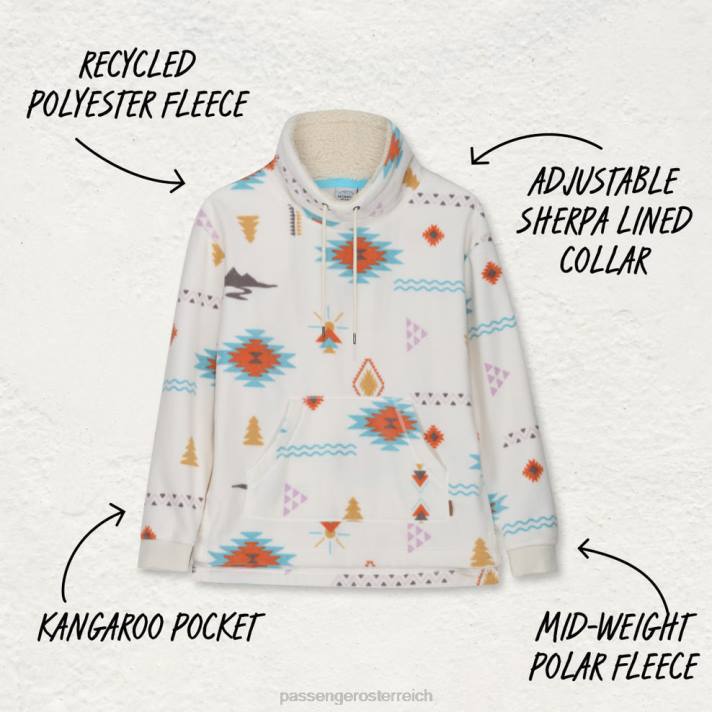 Passenger Frauen Tor Slouch Neck Polarfleece Birke Drifter 0BP2692 woclothing Birke