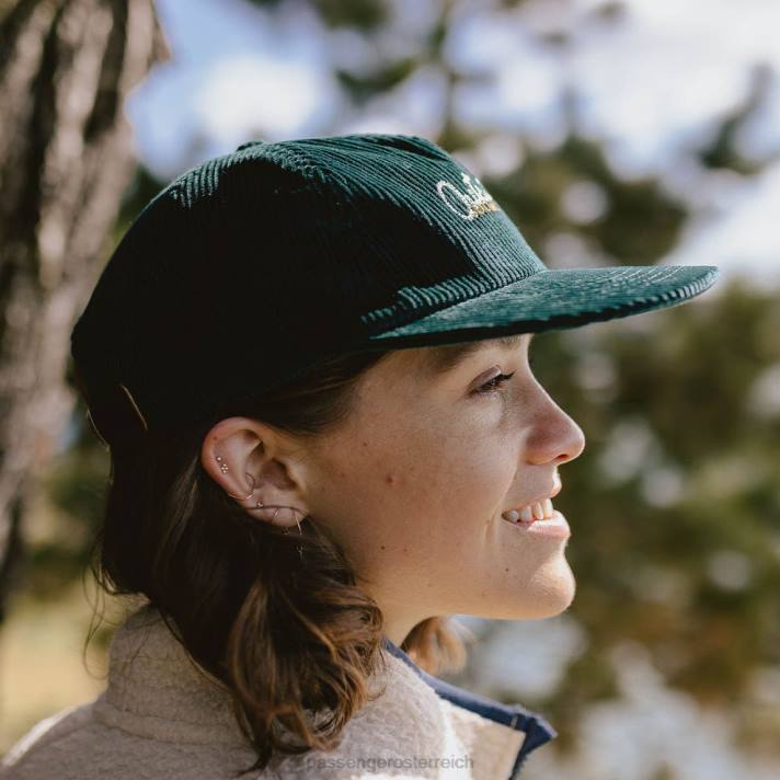 Passenger Frauen Außenseiter-Kappe aus recycelter Baumwolle in Sturmgrün 0BP21071 WoKopfbedeckung Grün