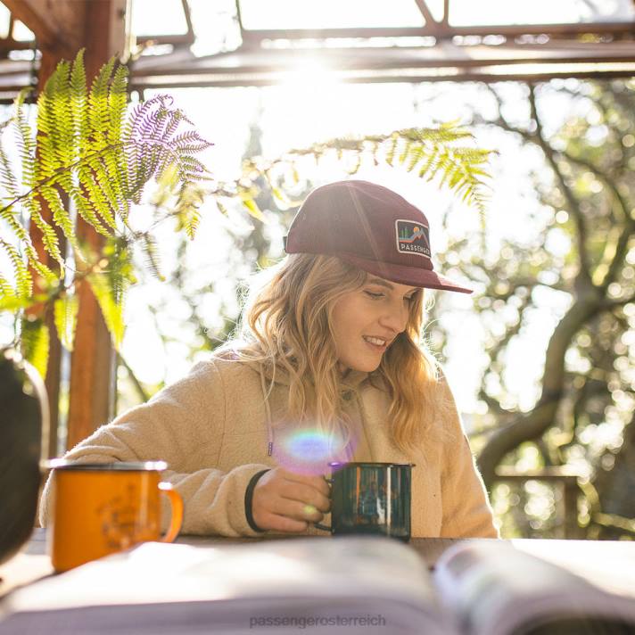 Passenger Frauen Ausfallzeit-Kabelkappe rostrot 0BP21065 WoKopfbedeckung rostrot