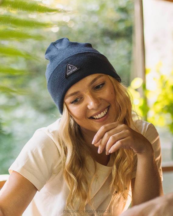 Passenger Frauen Core recycelte High-Top-Beanie in Marineblau 0BP21031 WoKopfbedeckung Marine