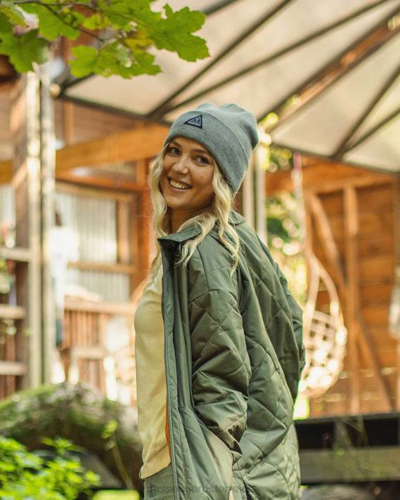 Passenger Frauen Core recycelte High-Top-Mütze in Graumeliert 0BP21030 WoKopfbedeckung grau