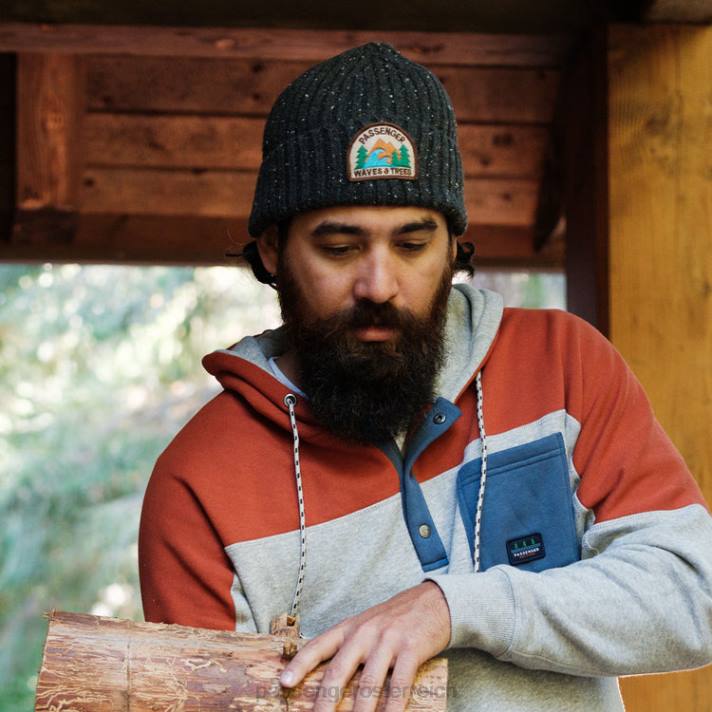 Passenger Frauen Kompassmütze in verblasstem Schwarz 0BP21058 WoKopfbedeckung Schwarz