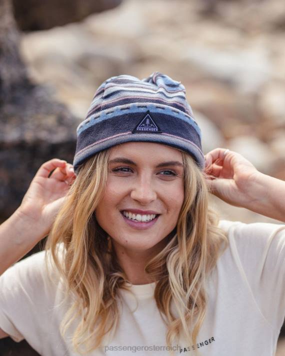 Passenger Frauen Wanderer recycelte Polarmütze Deep Navy Vintage Geo 0BP21048 WoKopfbedeckung Marine