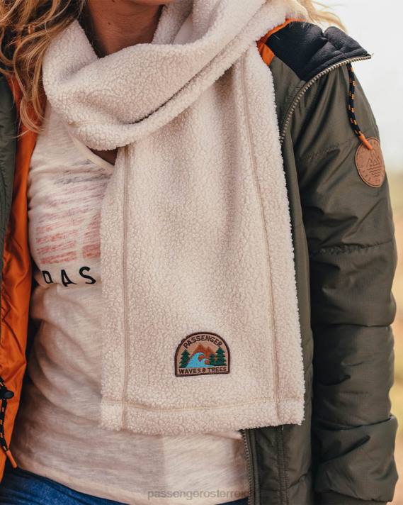Passenger Frauen Kuscheliger Schal aus recyceltem Sherpa-Fleece, Birke 0BP21086 WoKopfbedeckung Birke